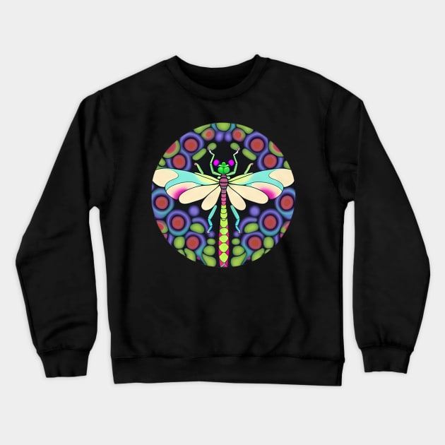 Dragonfly: Beautiful, colorful, and ornate | Crewneck Sweatshirt by Subconscious Pictures